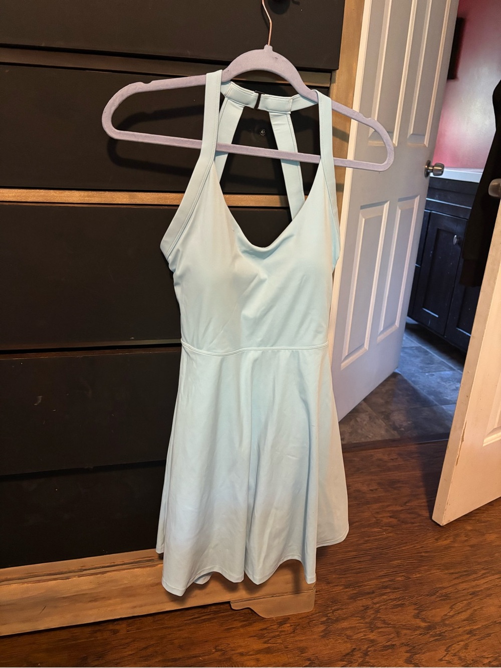 Light Blue Halter Tennis Dress - Women's Active Dress